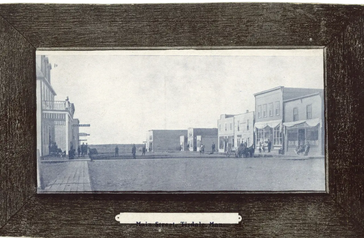 Main Street, Tisdale (early postcard), about 1910